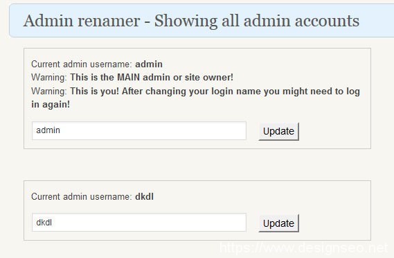 修改 WordPress 管理账号名称插件：Admin renamer extended 2